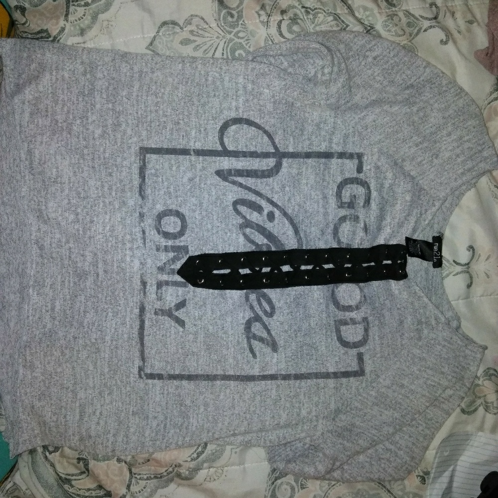 Lace up T-shirt